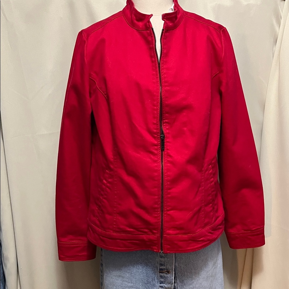 Liz Claiborne Red denim Jacket